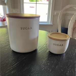 Hand and Hearth Sugar Canisters